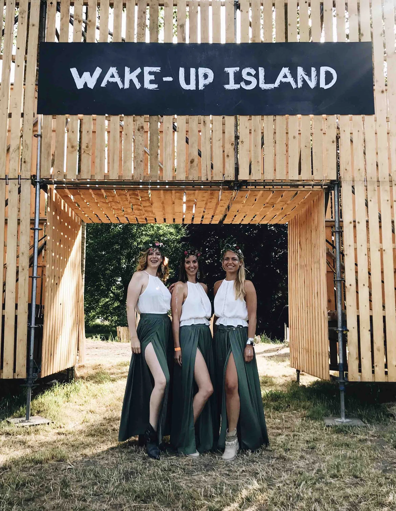 An event team on site